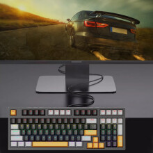 98-toetsen Russisch mechanisch toetsenbord, hot-swap, USB-C, achtergrondverlichting, compatibel met Windows en Mac, ergonomisch compact ontwerp