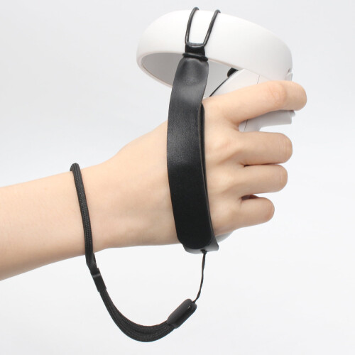 Justerbara handgreppsremmar Tillbehör för Oculus Quest2VR Gaming Headset Controller, Handtag Förhindrande Fall
