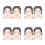 8Stk Waschbare Schminkpraxis- Lila Kunststoff Für Make-Up- 8