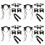 4Ensembles Accessoires Cosplay Oreilles De Chat Et Queue En Tissu Noir 7