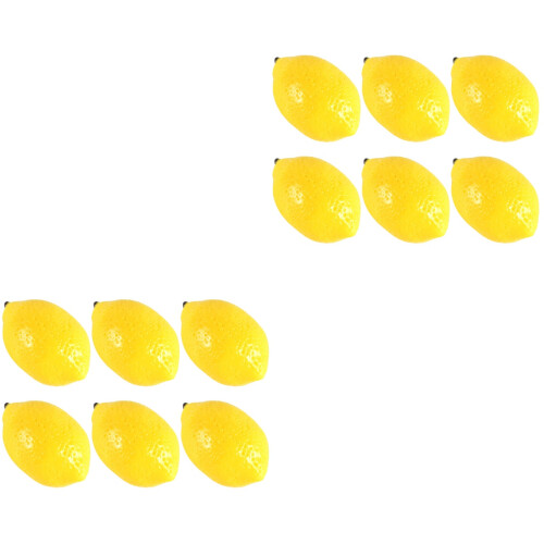 12Ud Limones Decorativos Artificiales Para Hogar Y Eventos 2