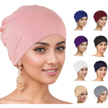 Rekbare chemo-muts voor vrouwen, voorgeknoopte chemo-hoofddoek, muts voor vrouwen met haaruitval