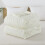 Ivory California King Comforter Set Boho Tufted Chevron 7