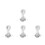 4Pièces Élastiques À Pointes Métalliques Blancs Résistants 7