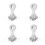 4Pièces Élastiques À Pointes Métalliques Blancs Résistants 8
