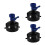 3Pièces Cache Rinçage Tuyau Égout Rv ABS Multi Valve Eau 4