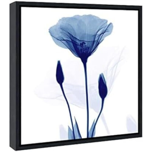 Blue Romance Canvas Wall Art Set – 4 Panels, 30x30cm