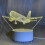 USB Acrylic Desk Lamp Warm Yellow Light 1