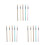 15Pièces Crayons Réutilisables En Alliage Ergonomiques Multicolores 6