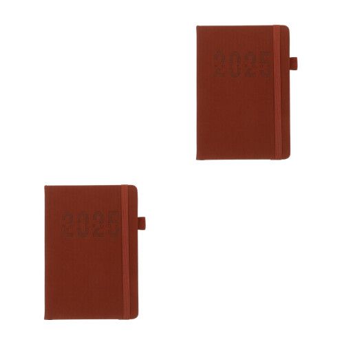 2Pièces Planner Usage Polyvalent PU Compact Avec Attache Stylo 2