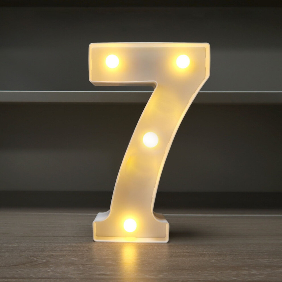 LED Alphabet Letter Lights - Battery Operated Nursery Wall Decor for Birthday Wedding & Kids Room Lighting