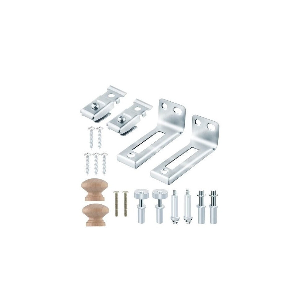 Bi-Fold Door Repair Kit Top Bottom Pivots Brackets Guide 9132278252148