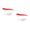 2Ensembles Effets Rouge En Plastique Pour Figures Anime 6
