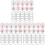 150Sets Praktische Wit Nummertags Met Ijzeren Ophangring 4