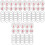 150Sets Praktische Wit Nummertags Met Ijzeren Ophangring 5