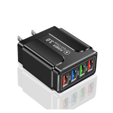 5.1A 48W USB Fast Charger Quick Charge 4.0 3.0 Universal Wall Adapter Travel Adapter,Wall Charger For Mobile Phone Fast Charging,Easy to Use