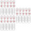 150Sets Praktische Wit Nummertags Met Ijzeren Ophangring 9