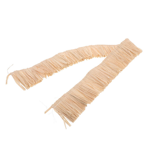 4Pièces En Raffia Naturel Beige Pour DIY Skirts 2
