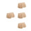 4Pièces En Raffia Naturel Beige Pour DIY Skirts 5