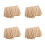 4Pièces En Raffia Naturel Beige Pour DIY Skirts 11