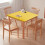 Nappe carrée extensible 86 x 86 cm, en polyester, résistante aux taches et lavable. 2
