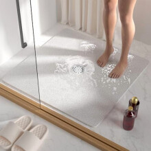 Antislip douchemat vierkant 27x27 inch PVC sneldrogend met