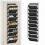 Clear over-door shoe organizer 10-tier deep pockets black 1