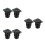 6Pièces Adaptateur USB Étanche Avec Double Insertion Noir 6