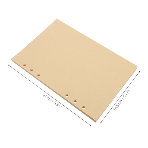 A5 Kraft Blanches Recharge Pour Planner 2