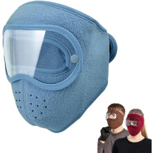 Winter warm fleece windproof high-definition goggles, winter goggles, unisex high-definition anti-fog face mask.