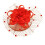 Fascinator Headband with Fishnet and Floral Decor, 16cm 1