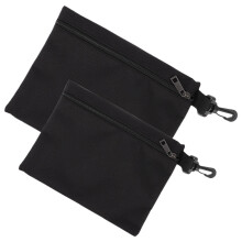 2Pcs Black Tool Organizer Pouch For Wrenches Screwdriver Pliers Small Zipper Bags For Travel