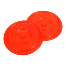 Masteelf 2pcs Round Plastic Trash Can Lids Heavy Duty Replacement Cover for Outdoor Garbage Can Smooth Lid