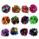 Cat Crinkle Balls Vibrant Lightweight 12 Pack 2 Inch 1