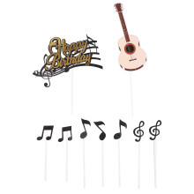 Piocóidí Ceoil Nótaí Císte Maisiúcháin Breithlá Giotáir Barráin Cupáice Rolla Barrán Pianó Cóisir Saincheaptha