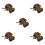 5Ensembles Ensembles Mini Outils Agricoles Plastique Décor Coloré 9