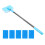 5Sets Fish Tank Algae Blue Metal Sponge Cleaning Brush 2