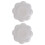 10Pièces Bouchons Vis Enfant Décor Fleurs Plastique Gris 2