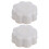 10Pièces Bouchons Vis Enfant Décor Fleurs Plastique Gris 3