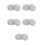 10Pièces Bouchons Vis Enfant Décor Fleurs Plastique Gris 4