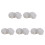 10Pièces Bouchons Vis Enfant Décor Fleurs Plastique Gris 6