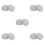 10Pièces Bouchons Vis Enfant Décor Fleurs Plastique Gris 8