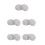 10Pièces Bouchons Vis Enfant Décor Fleurs Plastique Gris 10