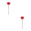 2Pièces Accessoire Batterie Bois Rouge Battant Percussion Résistant 9