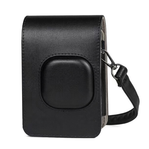Estojo compacto para câmera instantânea Fuji Mini LiPlay, em couro PU com alça de ombro. 1