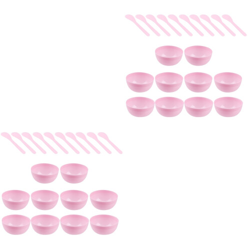 20Pièces Bols De Mélange Rose Pour Durable 2