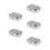 5Pièces Mini Cendrier Compact Vert En Acier Pour Bureau Usage Auto 4