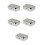 5Pièces Mini Cendrier Compact Vert En Acier Pour Bureau Usage Auto 5