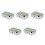 5Pièces Mini Cendrier Compact Vert En Acier Pour Bureau Usage Auto 6