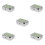 5Pièces Mini Cendrier Compact Vert En Acier Pour Bureau Usage Auto 7
